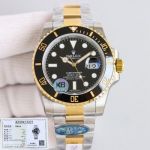 Rolex Submariner 40mm for 3135 41mm for 3235 18K Two-tone Gold Strap Black Watch